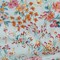 1 Yard Baby Blue Floral Cotton Voile Print with Metallic Dots Celestial Serendipity Fabric